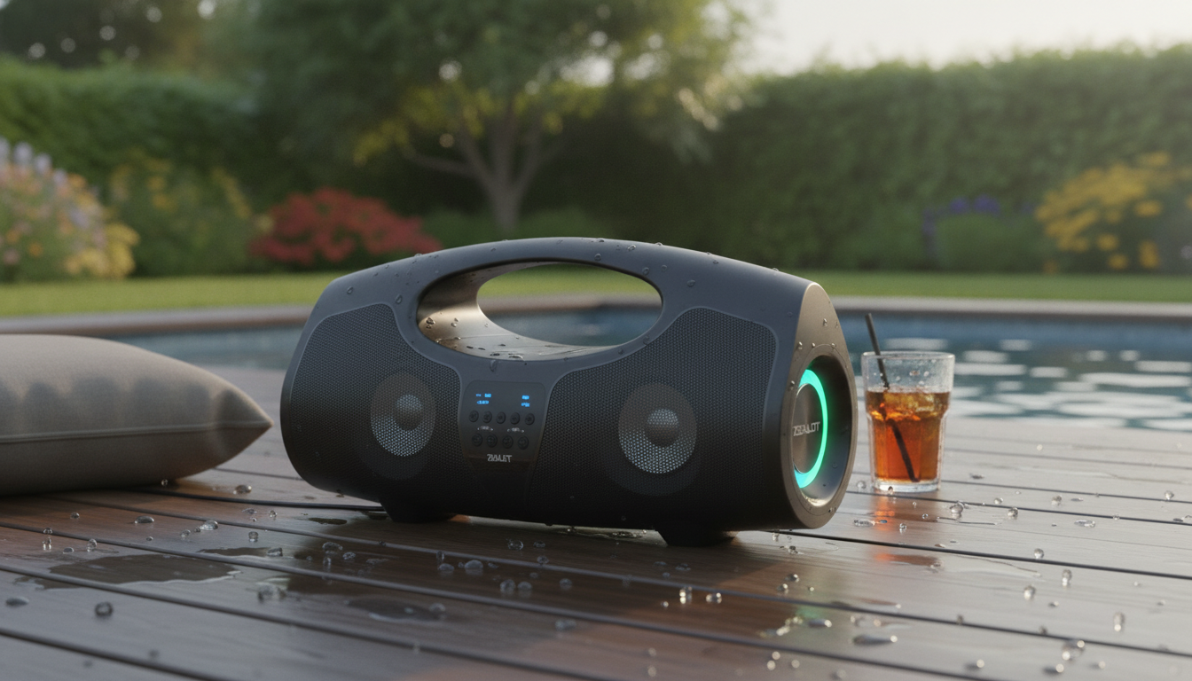 40W Bluetooth Speaker: Deep Bass, Lights & IPX5 Ready